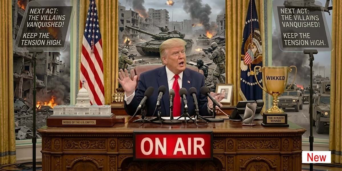 Illustration for feature story: America’s Reality Presidency?