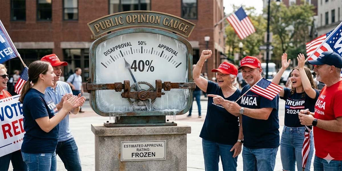 Seguidores celebrando en un evento político